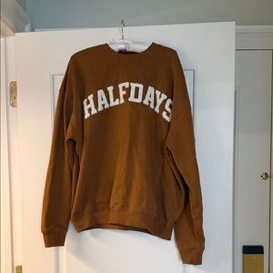 Women’s half days Brown Sweatshirt